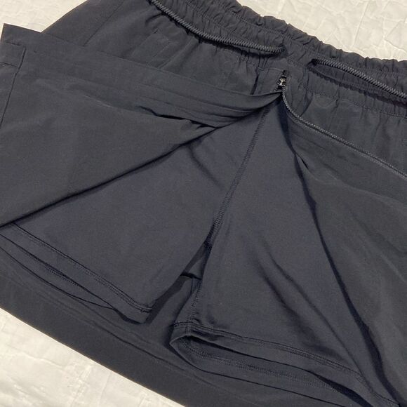 Athleta Black Tie Front Mini Skort Casual size 10 - Picture 4 of 8